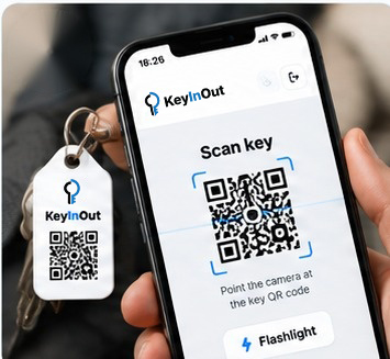 KeyInOut QR key scanning